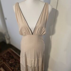 Aura Beige Fabric with Black Tag